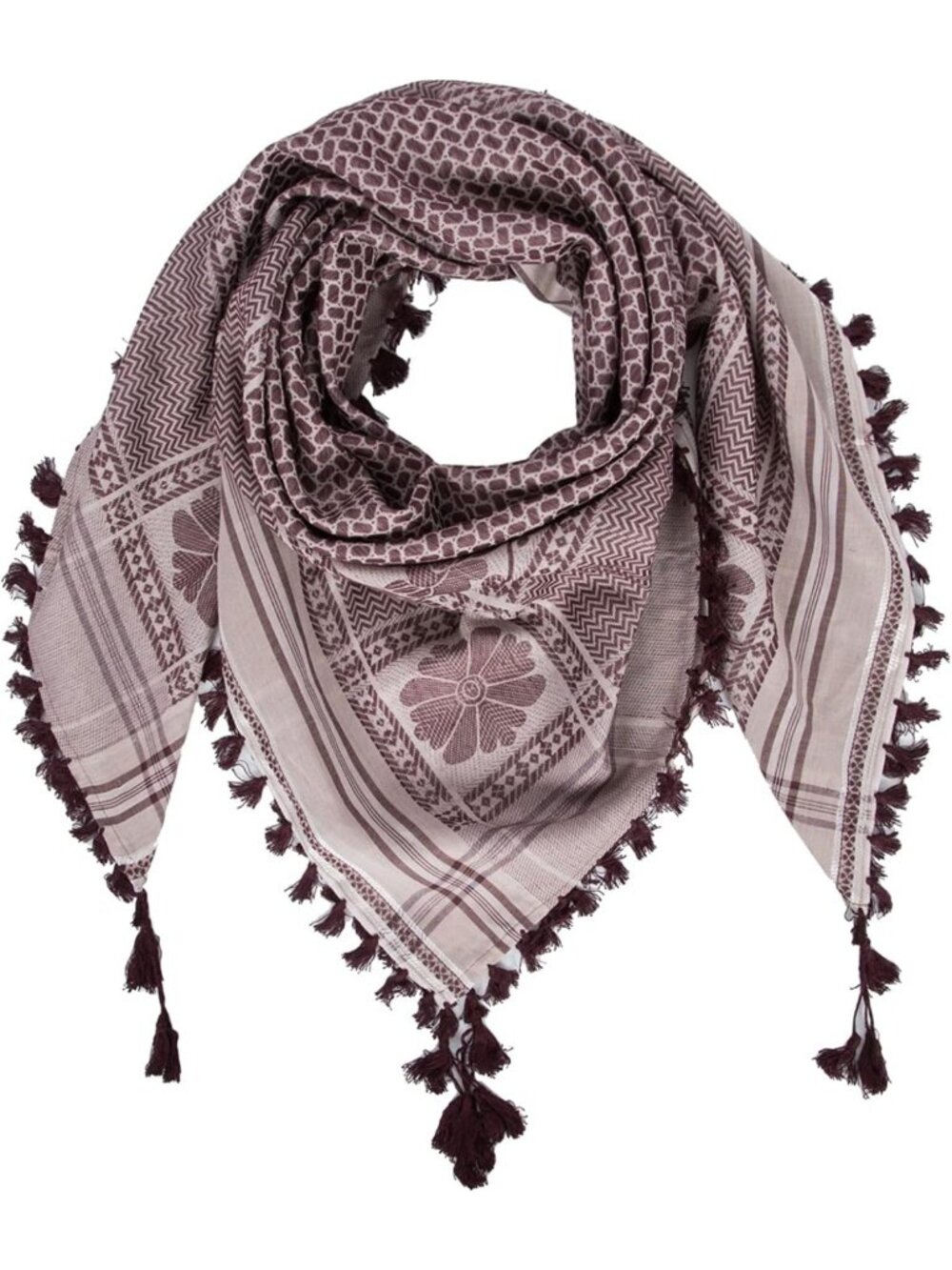 Cotton Tactical Desert Scarf | Shemagh Keffiyeh Wrap for Men | 49"x49